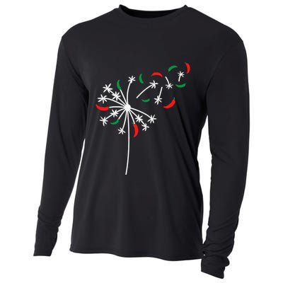 Dandelion Cinco De Mayo Cute Chili Flower Mexican Fiesta Cooling Performance Long Sleeve Crew
