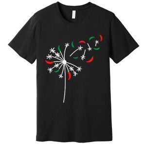 Dandelion Cinco De Mayo Cute Chili Flower Mexican Fiesta Premium T-Shirt