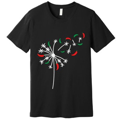 Dandelion Cinco De Mayo Cute Chili Flower Mexican Fiesta Premium T-Shirt