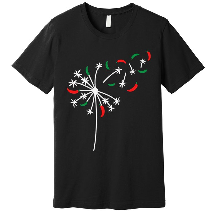 Dandelion Cinco De Mayo Cute Chili Flower Mexican Fiesta Premium T-Shirt