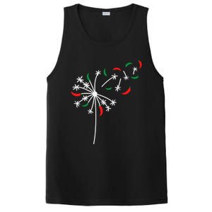 Dandelion Cinco De Mayo Cute Chili Flower Mexican Fiesta PosiCharge Competitor Tank