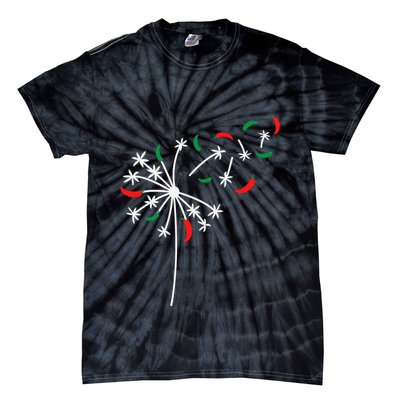 Dandelion Cinco De Mayo Cute Chili Flower Mexican Fiesta Tie-Dye T-Shirt