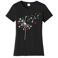 Dandelion Cinco De Mayo Cute Chili Flower Mexican Fiesta Women's T-Shirt