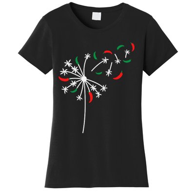 Dandelion Cinco De Mayo Cute Chili Flower Mexican Fiesta Women's T-Shirt