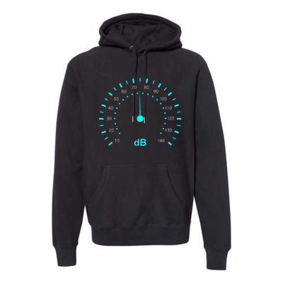 Db Classic Decibel Sound Meter Sound & Music Premium Hoodie