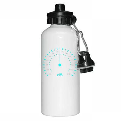 Db Classic Decibel Sound Meter Sound & Music Aluminum Water Bottle