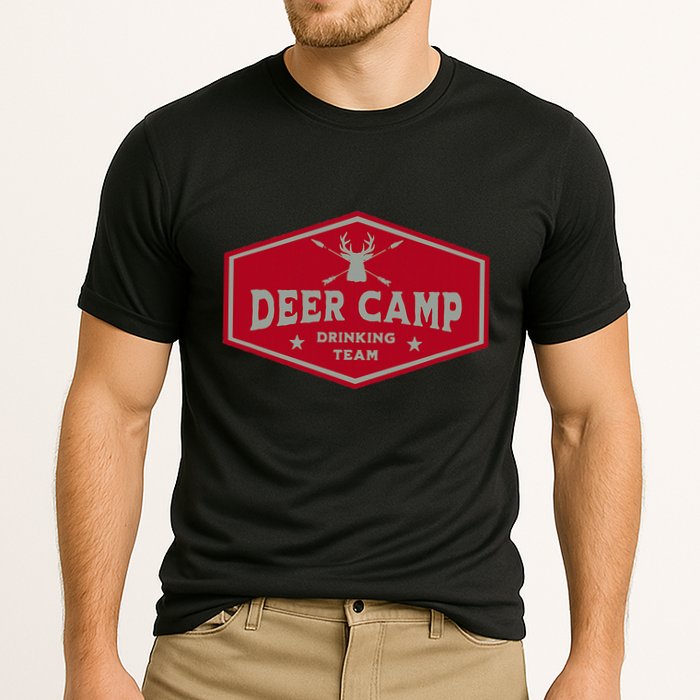 Deer Camp Drinking Team Funny Hunting Performance Shirt
