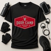 Deer Camp Drinking Team Funny Hunting Performance Shirt