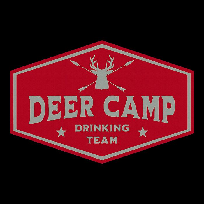Deer Camp Drinking Team Funny Hunting Button