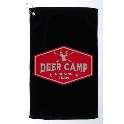 Deer Camp Drinking Team Funny Hunting Golf Towel