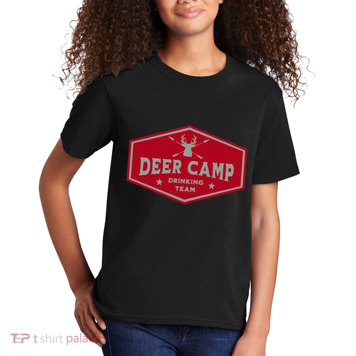 Deer Camp Drinking Team Funny Hunting Kids T-Shirt