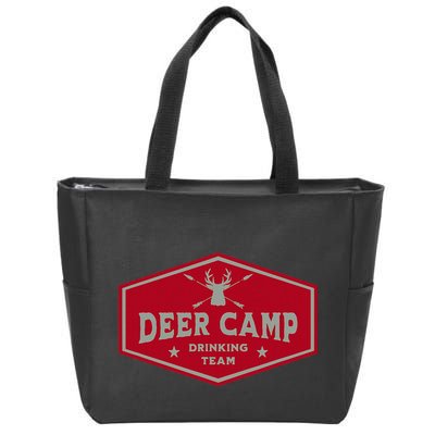 Deer Camp Drinking Team Funny Hunting Zip Tote Bag
