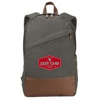 Deer Camp Drinking Team Funny Hunting Cotton Canvas Backpack
