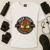 Deer Camp Drinking Team Funny Hunting Cooling Performance Crew T-Shirt