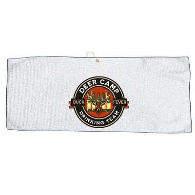 Deer Camp Drinking Team Funny Hunting Large Microfiber Waffle Golf Towel