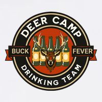 Deer Camp Drinking Team Funny Hunting Cooling Performance Long Sleeve Crew