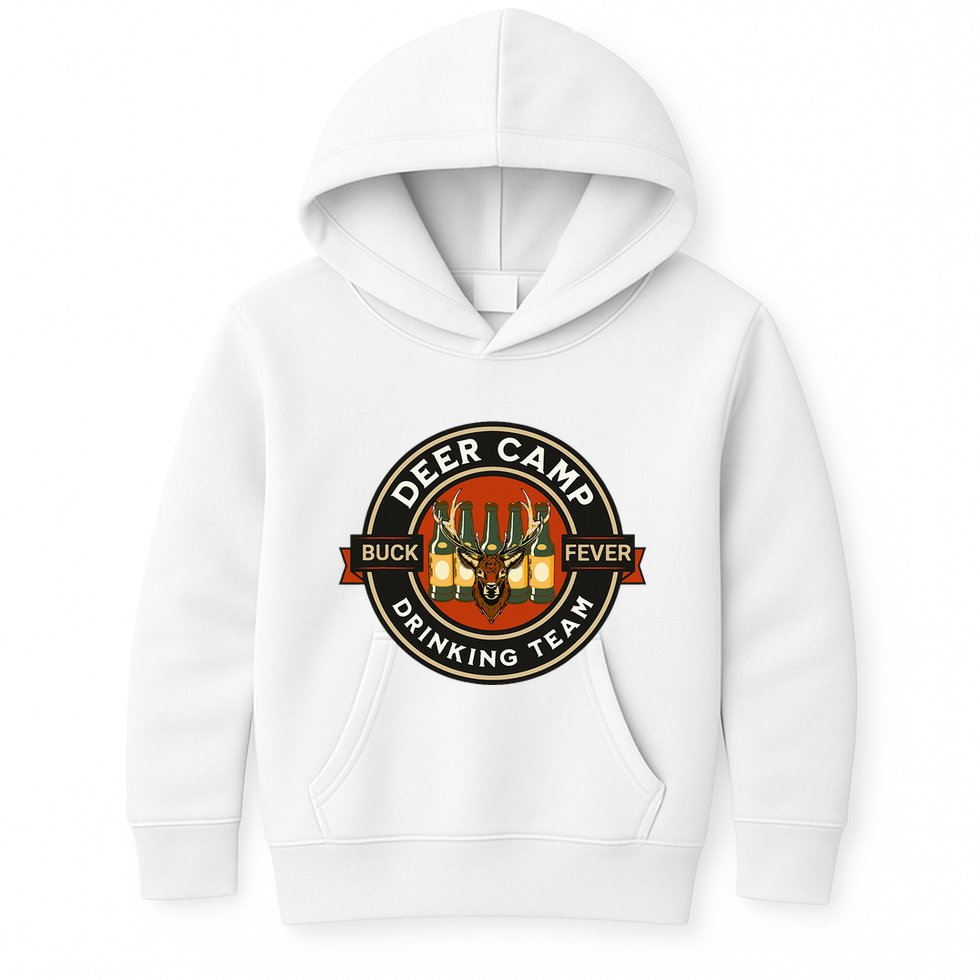 Deer Camp Drinking Team Funny Hunting Kids Hoodie