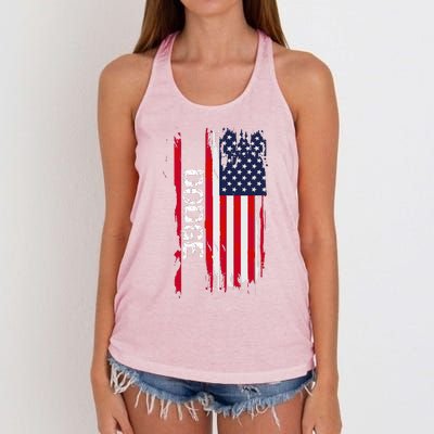 Dodge City  Women's Knotted Racerback Tank