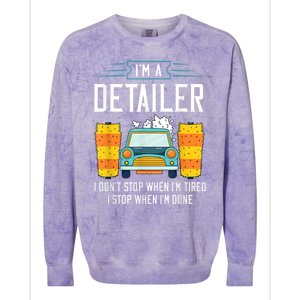 Detailer Car Detailing Car Wash Colorblast Crewneck Sweatshirt