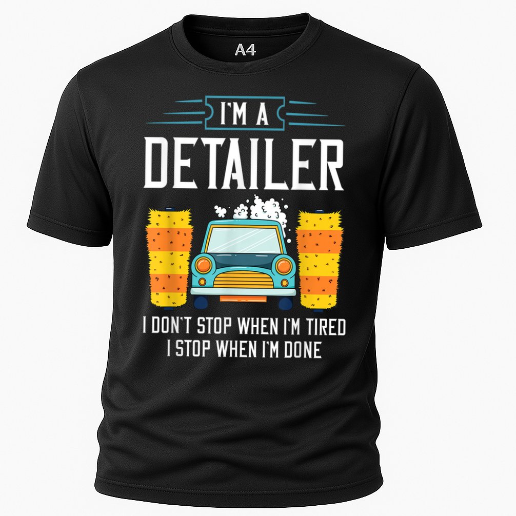 Detailer Car Detailing Car Wash Cooling Performance Crew T-Shirt