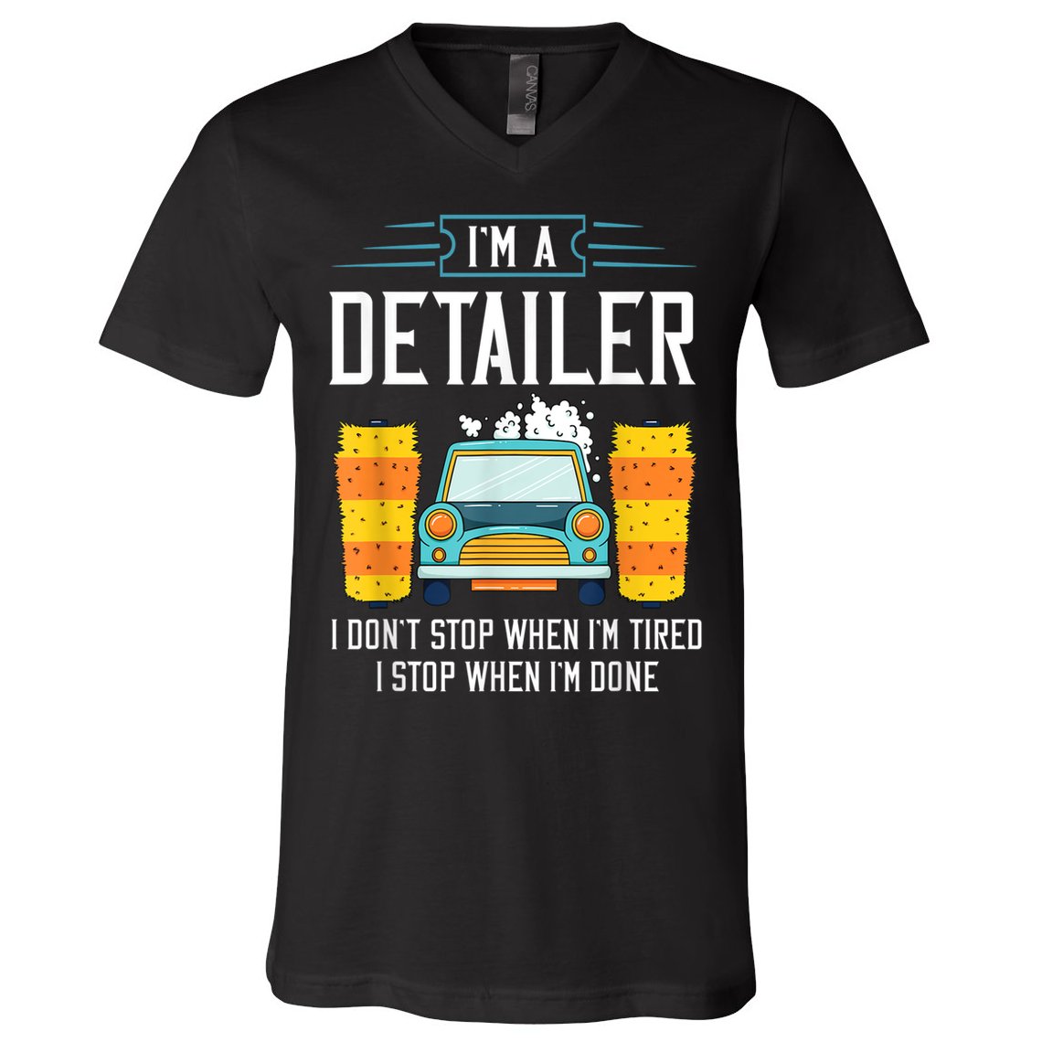 Detailer Car Detailing Car Wash V-Neck T-Shirt