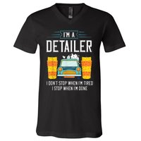 Detailer Car Detailing Car Wash V-Neck T-Shirt