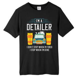 Detailer Car Detailing Car Wash Tall Fusion ChromaSoft Performance T-Shirt