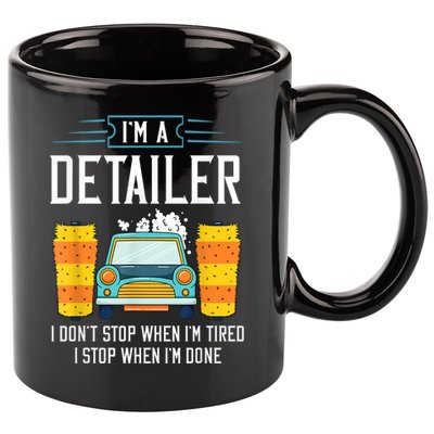 Detailer Car Detailing Car Wash 11oz C Handle Ceramic Mug