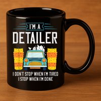 Detailer Car Detailing Car Wash 11oz C Handle Ceramic Mug