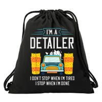 Detailer Car Detailing Car Wash Drawstring Bag