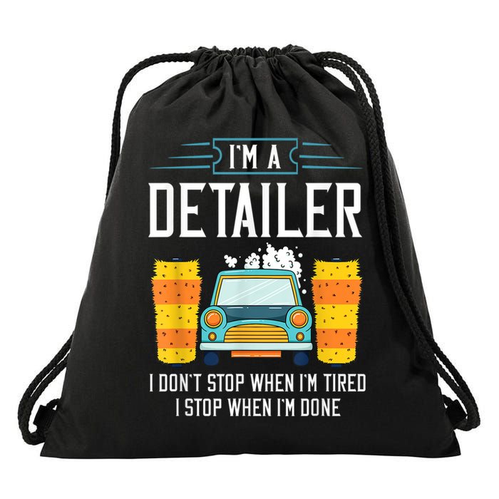 Detailer Car Detailing Car Wash Drawstring Bag