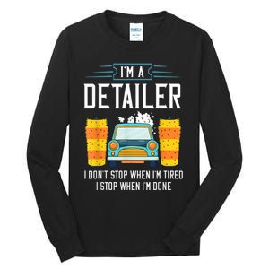 Detailer Car Detailing Car Wash Tall Long Sleeve T-Shirt