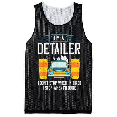 Detailer Car Detailing Car Wash Mesh Reversible Basketball Jersey Tank