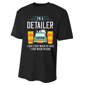 Detailer Car Detailing Car Wash Performance Sprint T-Shirt