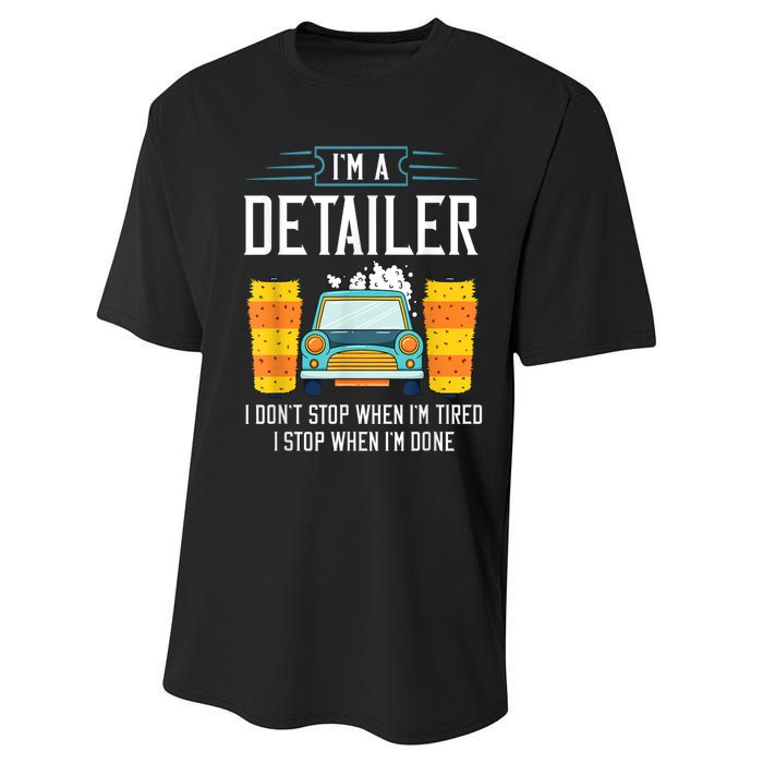 Detailer Car Detailing Car Wash Performance Sprint T-Shirt