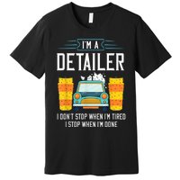 Detailer Car Detailing Car Wash Premium T-Shirt