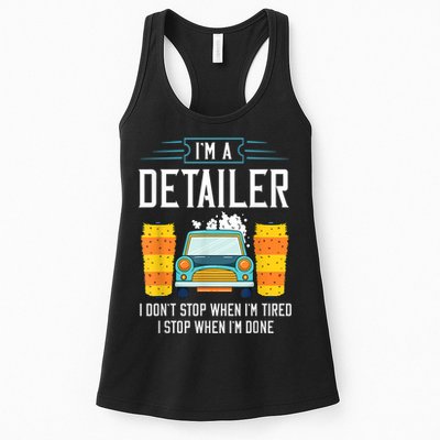Detailer Car Detailing Car Wash Womens Tank Top
