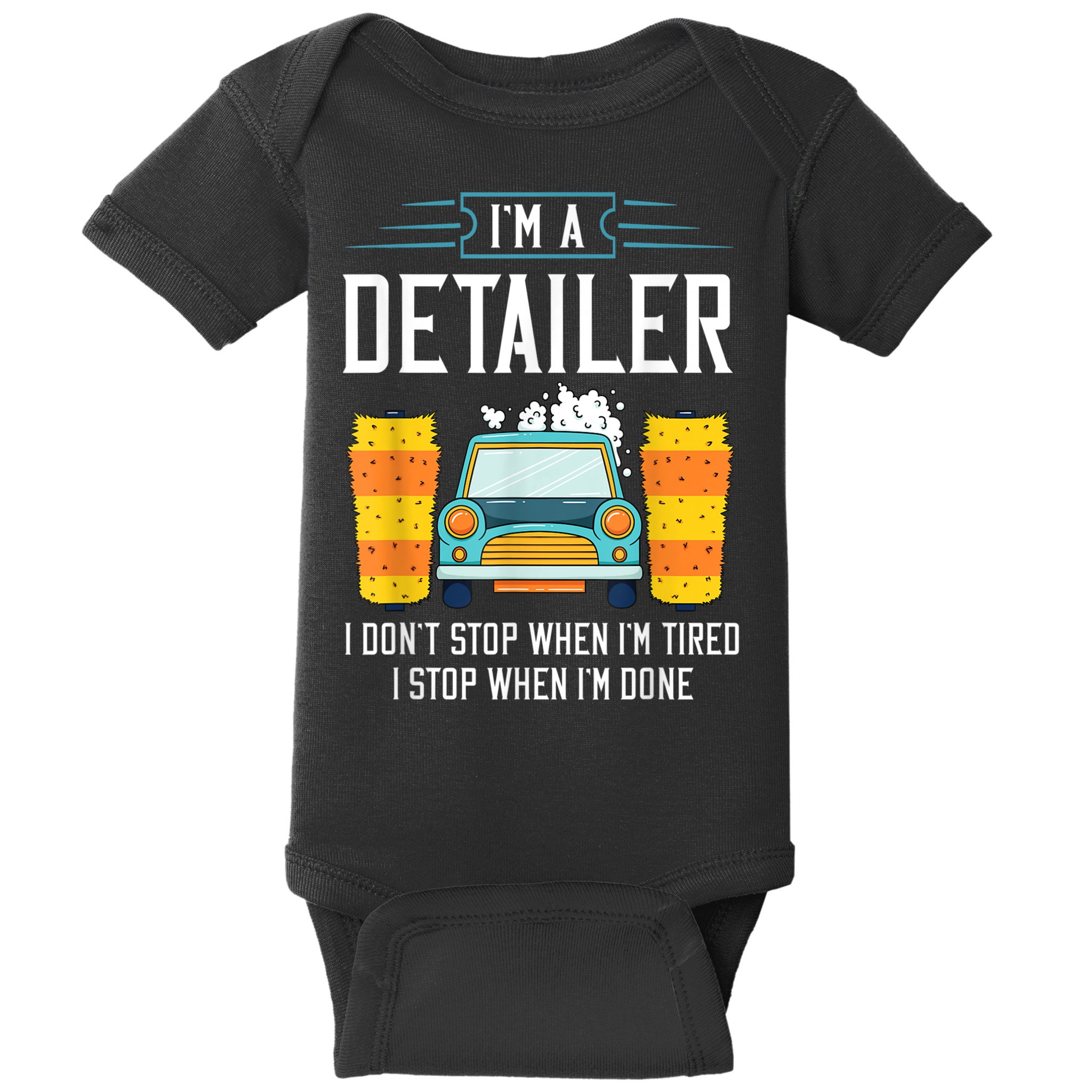 Detailer Car Detailing Car Wash Baby Bodysuit
