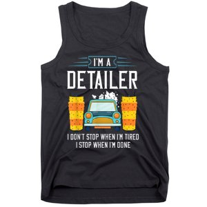 Detailer Car Detailing Car Wash Tank Top