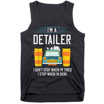 Detailer Car Detailing Car Wash Tank Top