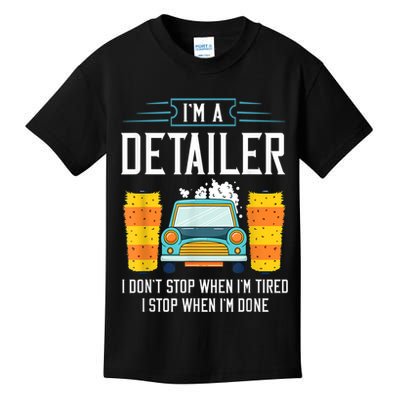 Detailer Car Detailing Car Wash Kids T-Shirt
