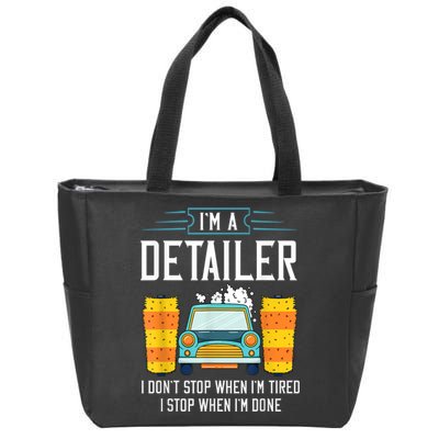 Detailer Car Detailing Car Wash Zip Tote Bag