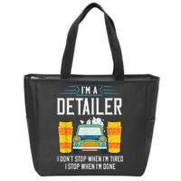Detailer Car Detailing Car Wash Zip Tote Bag