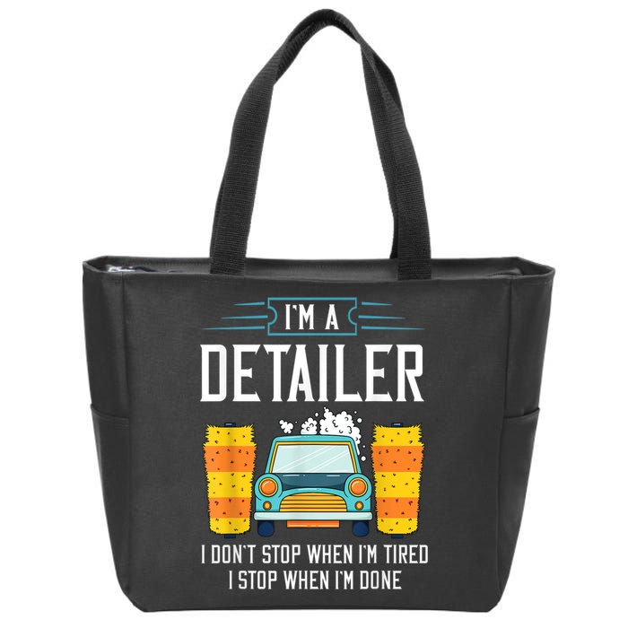 Detailer Car Detailing Car Wash Zip Tote Bag
