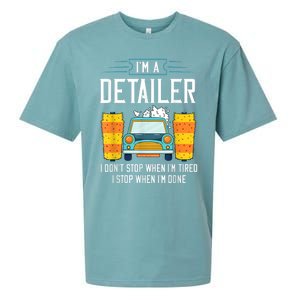 Detailer Car Detailing Car Wash Sueded Cloud Jersey T-Shirt