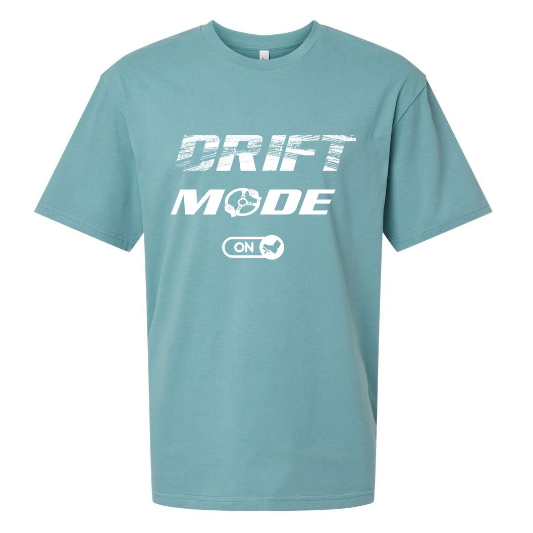 Drifting Cars Drift Mode On Auto Racing Mechanic Cool Gift Sueded Cloud Jersey T-Shirt