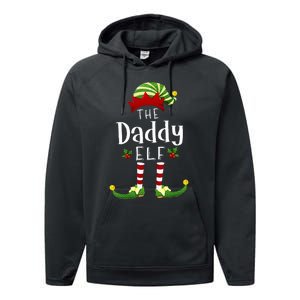 Daddy Christmas Elf Matching Pajama XMas Party Performance Fleece Hoodie