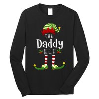 Daddy Christmas Elf Matching Pajama XMas Party Long Sleeve Shirt