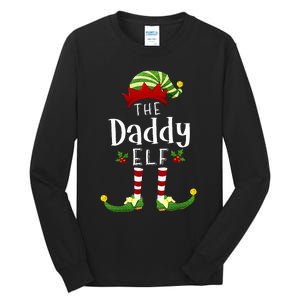 Daddy Christmas Elf Matching Pajama XMas Party Tall Long Sleeve T-Shirt