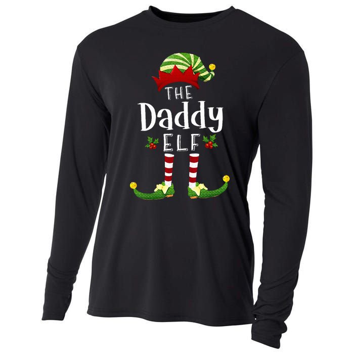 Daddy Christmas Elf Matching Pajama XMas Party Cooling Performance Long Sleeve Crew